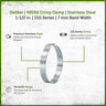 Oetiker 485SS Crimp Clamp Stainless Steel 1 1/2 in.
