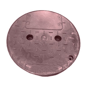 Oldcastle Armor Lid Round Brown Mulch 10 in.