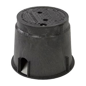 Ametek Valve Box 10 in. Round w/ Black Lid