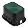 Oldcastle Valve Box Black, Green Plastic 20 in. 14 in. 6 in. Rectangle w/ Lid Drop-In 