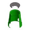 Oldcastle Carson TrussT ICV Valve Box & Cover 6 in. Round Black & Green