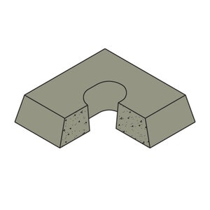 Concrete Type A Sprinkler Block 14 in. x 14 in. x 4 in.