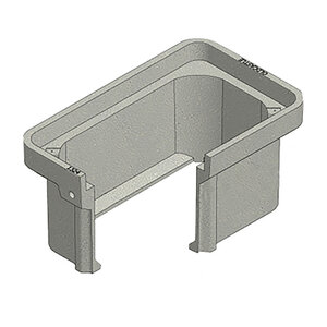 Oldcastle Polymer Carson Valve Box Poly/Concrete 11 in. x 18 in. x 12in. w/T15 Blank Lid