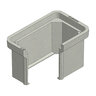 Oldcastle Polymer Carson Valve Box Poly/Concrete 18 in. x 13 in. x 24 in. w/ Cover and Hex Bolts