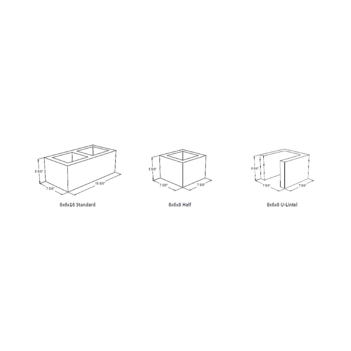 Orco Block 6 in. x 8 in. x 16 in. Normal Weight Standard Gray (120 pc ...