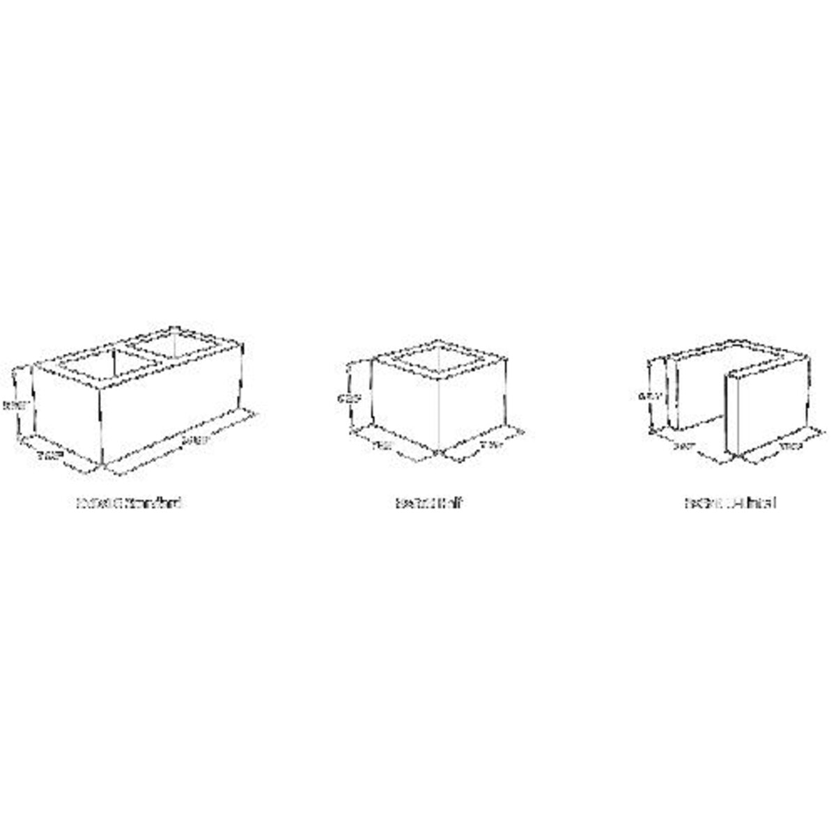 Orco Block 6 in. x 8 in. x 8 in. Normal Weight Half Block Gray (240 pc ...