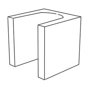 Orco Block 8 in. x 8 in. x 8 in. Medium Weight U-Lintel Gray (108 pc./pallet) 888