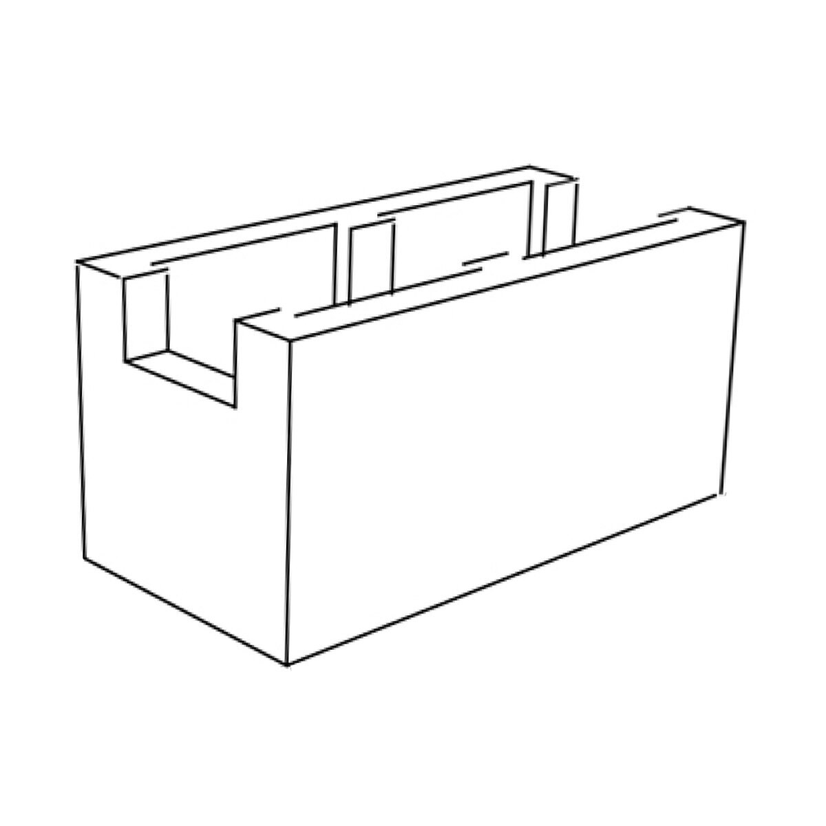 Orco Block 8 in. x 8 in. x 16 in. Medium Weight BB Tan (90 pc./pallet ...
