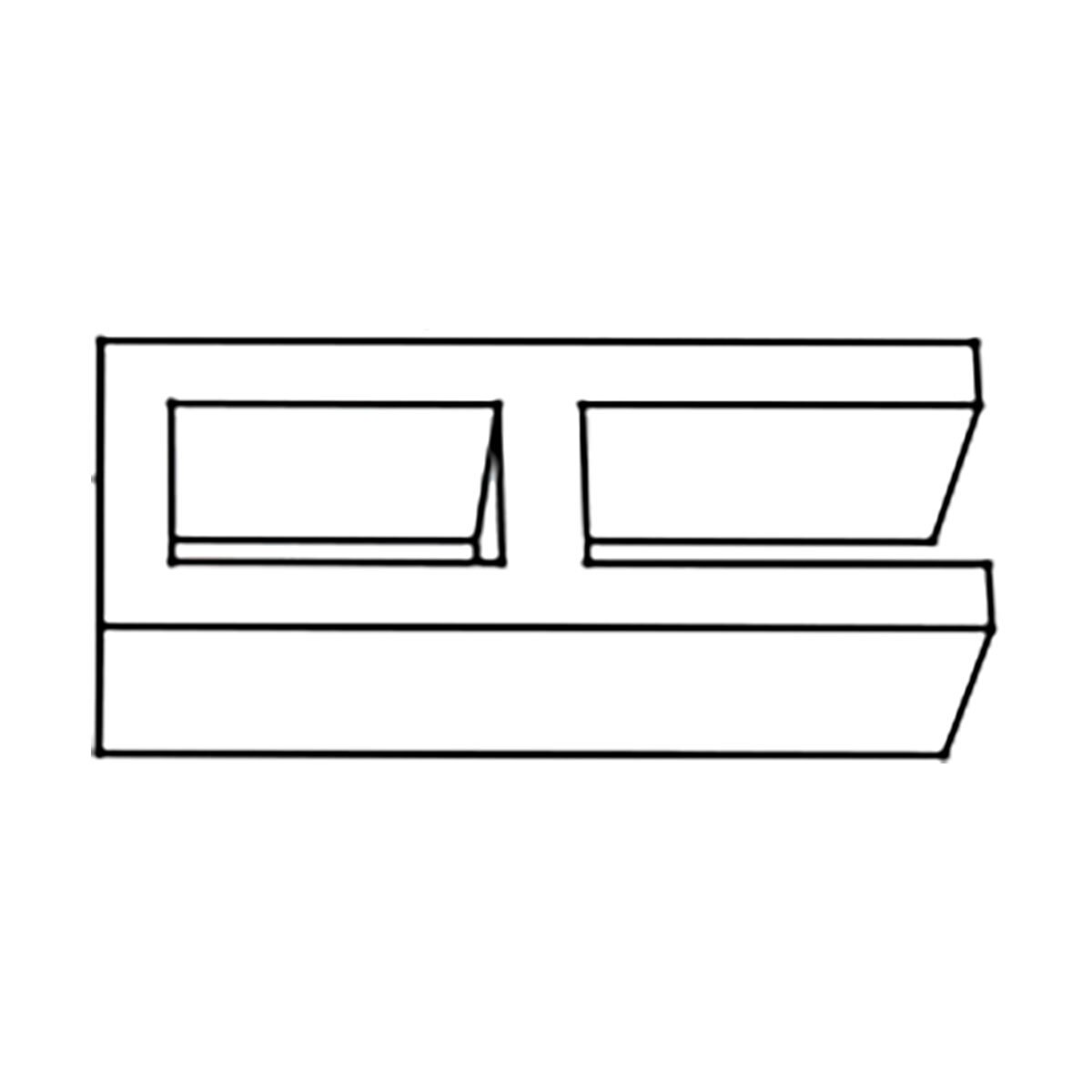 Orco Block 8 in. x 4 in. x 16 in. Medium Weight Split Face S1S OE Gray ...