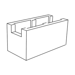 Orco Block 8 in. x 8 in. x 16 in. Normal Weight BB Nufawn (90 pc./pallet) 8816