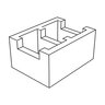Orco Block 12 in. x 8 in. x 16 in. Medium Weight Split Face S1S OE BB Otay Brown (60 pc./pallet) 12816