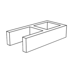 Orco Block 8 in. x 4 in. x 16 in. Medium Weight OE Gray (180 pc./pallet) 8416