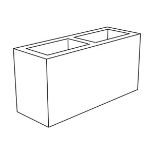 Orco Block 6 in. x 8 in. x 16 in. Medium Weight Split Face S2S OE Tan (105 pc./pallet) 6816