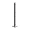 Above Ground Galvanized Steel Fence Post w/Welded Base Plate 52 in.