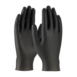 PIP 5 Mil Industrial Grade Powder Free Nitrile Gloves Black Large