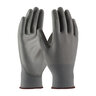 PIP Seamless Knit Polyester Glove Gray w/ Polyurethane Coating Large