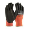 TAGGED POWERGRAB THERMO HV ORANGE ACRYLIC TERRY SHELL 3/4 DIP LATEX MF GRIP X-LARGE
