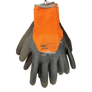 Hi-Vis Thermo power grab Glove with Latex MicroFinish Grip X-Large