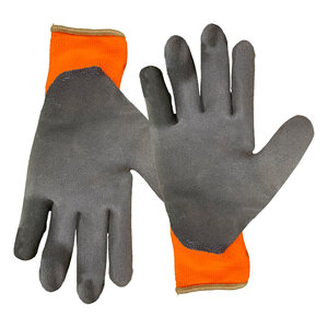 Hi-Vis Thermo Glove with Latex MicroFinish Grip Large