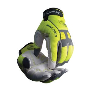 PIP Multi-Activity Glove with White Goat Grain Leather Padded Palm and Hi-Vis AirMesh Insulation - XL