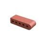 Pacific Clay 12 in. Bullnose Cored Sunset Red 3-1/2 in. x 2-3/16 in. x 11-1/2 in. (288 pc./pallet)