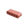 Pacific Clay 9 in. Double Bullnose Cored Sunset Red 3-1/2 in. x 2-3/16 in. x 9 in. (384 pc./pallet)