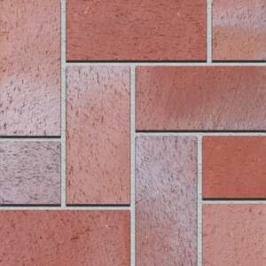 Pacific Clay Modular Split Paver Red Flashed 3-5/8 in. x 1-1/4 in. x 7-5/8 in. (870/pallet)
