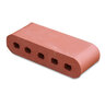 Pacific Clay 9 in. Bullnose Cored Sunset Red 3-1/2 in. x 2-3/16 in. x 9 in. (384 pc./pallet)
