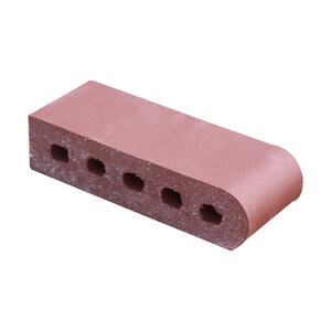 Pacific Clay 9 in. Bullnose Cored Burgundy 3-1/2 in. x 2-3/16 in. x 9 in. (384 pc./pallet)