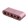 Pacific Clay 9 in. Double Bullnose Cored Burgundy 3-1/2 in. x 2-3/16 in. x 9 in. (384 pc./pallet)