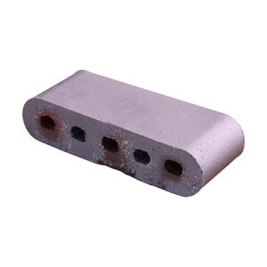 Pacific Clay 12 in. Double Bullnose Cored Medium Iron Spot 3-1/2 in. x 2-3/16 in. x 11-1/2 in. (288 pc./pallet)