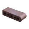 Pacific Clay 9 in. Bullnose Cored Brown Flashed 3-1/2 in. x 2-3/16 in. x 9 in. (384 pc./pallet)
