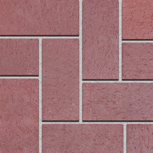 Pacific Clay Modular Split Paver Burgundy 3-5/8 in. x 1-1/4 in. x 7-5/8 in. (870 pc./pallet)