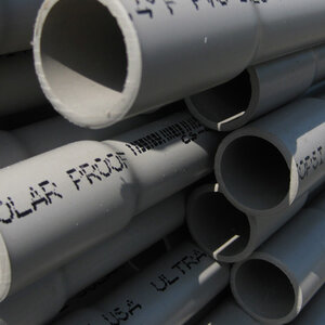 PVC Pipe UV Resistant 3/4 in. x 20 ft. Schedule 40 Bell End