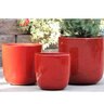Laguna Bucket Planter Chili Red 8.5 in. x 8.5 in.