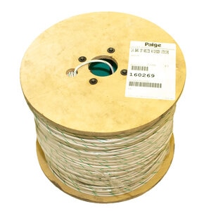 UF Wire White Green Stripe 14 Gauge 1 Strand 2,500 ft.