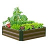 Urban Gardener Promotional Steel Expandable Raised Bed Garden 36 in. x 36 in. x 10 in.