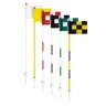 Junior Flagstick Aluminum Black and White Tournament 1/2 in. x 35 in.