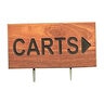 Par Aide Carts Right Arrow Sign Wood