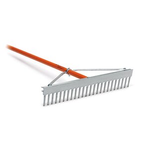 Accuform Landscape Bunker Rake 36 in. Head 66 in. Orange Handle