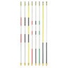 Regulation Flagstick Fiberglass 2-Stripe Black and Yellow Striped 1/2 in. x 7.5 ft. (Box of 9)