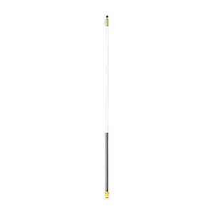 Par Aide Flagstick 2-Stripe Black & White 1/2 in. Dia. 7.5 ft.