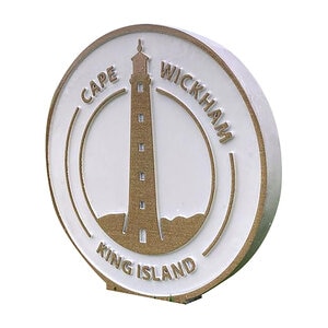 Par Aide Fusioncast Tee Marker Double Sided Aluminum 6 in. Round