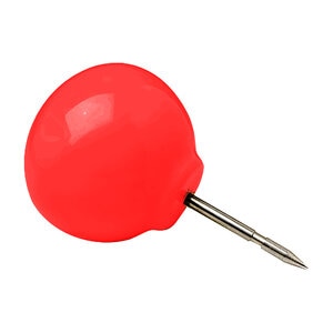 Par Aide Tee Marker Satellite/Plastic Red