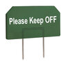 Paraide Dura-Flex Sign Green w/ Please Keep Off