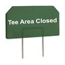 Sign Duraflex Wht/Grn-Tee Area Closed Paraide