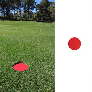 Fairway Distance Markers, Red 6 in. Dia.