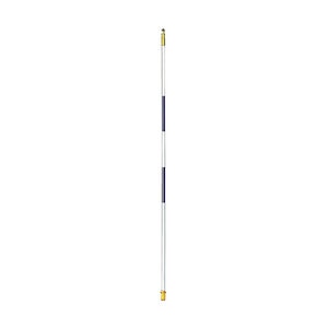 Par Aide Fiberglass Flag Flag Stick, 7.5 ft. 2 Stripe, Blue & White, Box of 9 