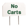 Paraide Dura-Flex Sign White w/ No Carts