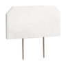 Paraide Dura-Flex Sign White w/ No Carts
